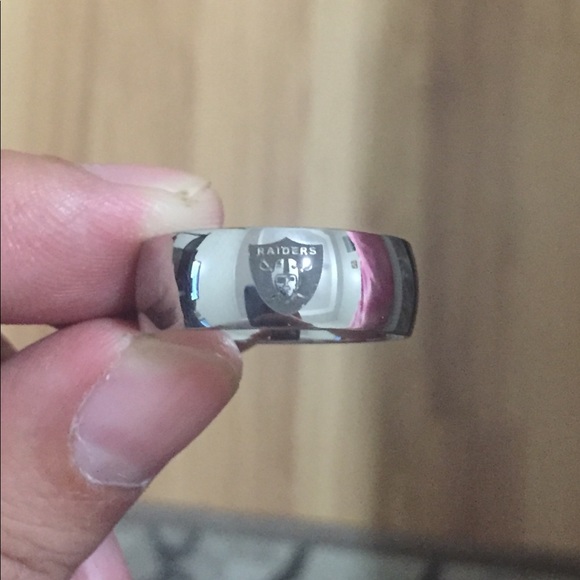 Silver Arc Las Vegas Raiders Ring - Picture 2 of 3
